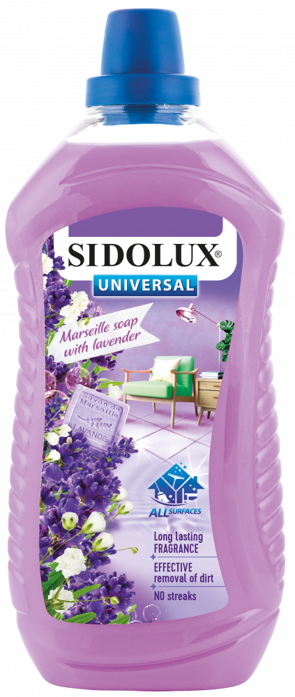 SIDOLUX UNIversal SODA POWER s vůní MARSEILLSKÉ MÝDLO S LEVANDULÍ, 1000ml